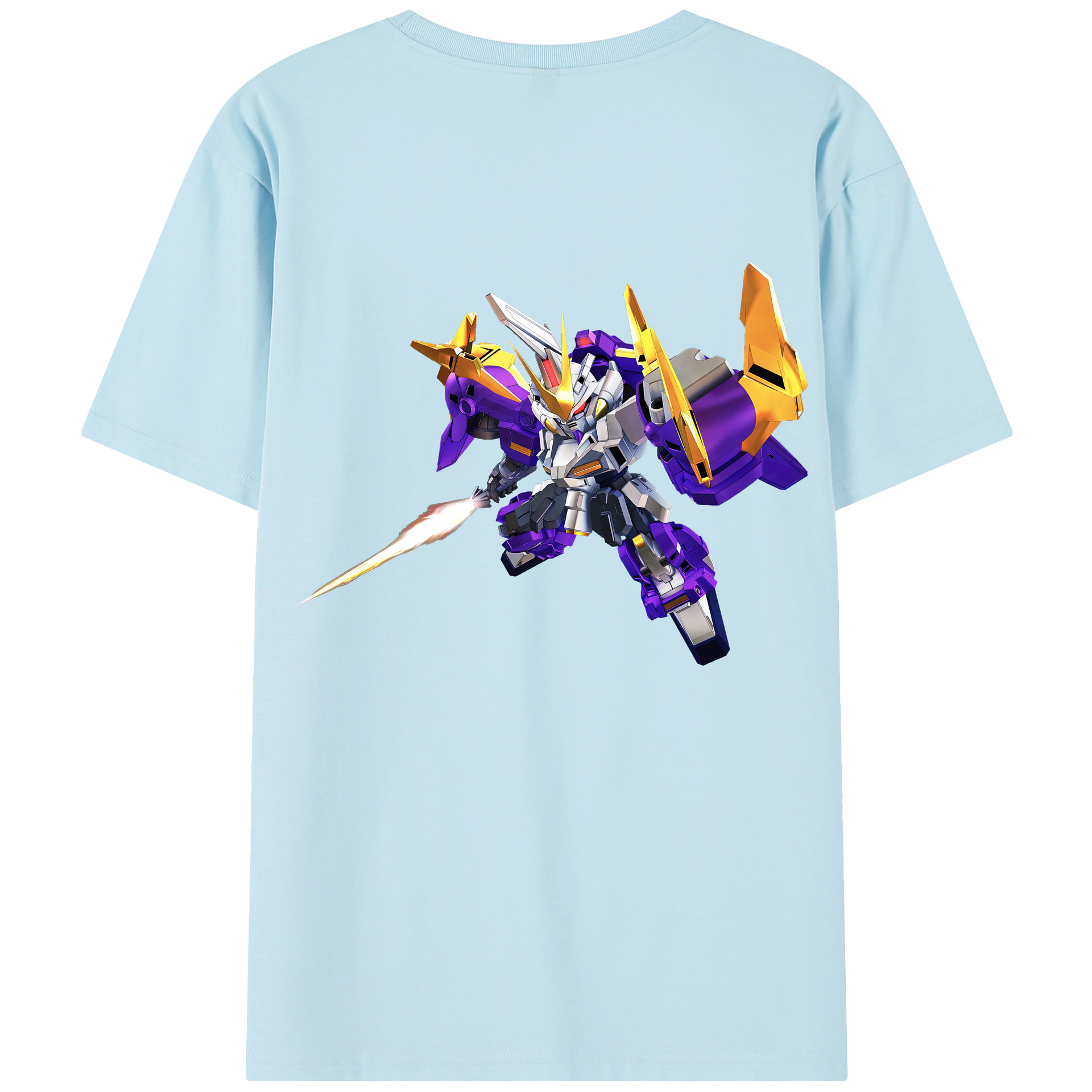 （画像用） 機動戦士ガンダム Mobile Suit Gundam 綿100％半袖Tシャツ（背面プリント）